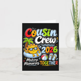 Carte Équipage de cousins 2026 Souvenirs d'été de vacanc