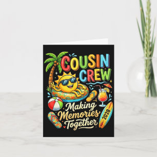Carte Équipage de cousins souvenirs d'été de vacances 20