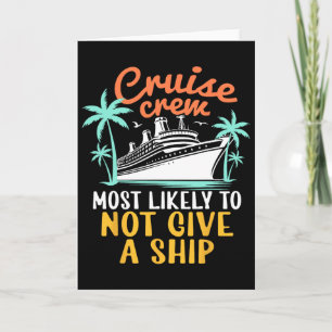 Carte Équipage de croisière le plus susceptible de ne pa