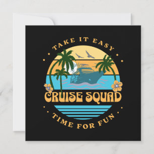 Carte Équipage de croisière rétro
