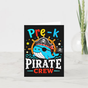 Carte Équipage de pirate pré-maternelle professeur d'étu