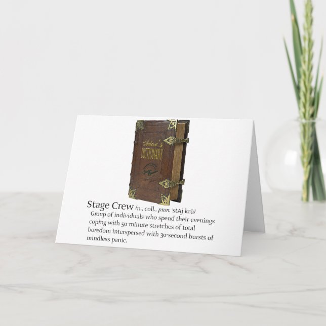 Carte Équipage de scène (Devant)