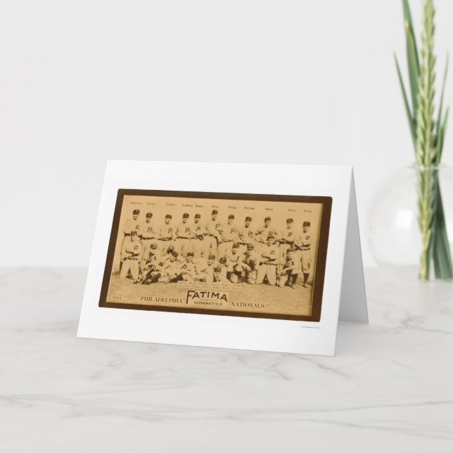 Carte Équipe 1913 de Philadelphia Phillies (Devant)