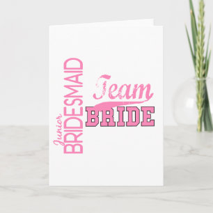 Carte Équipe 1 JUNIOR JR BRIDESMAID