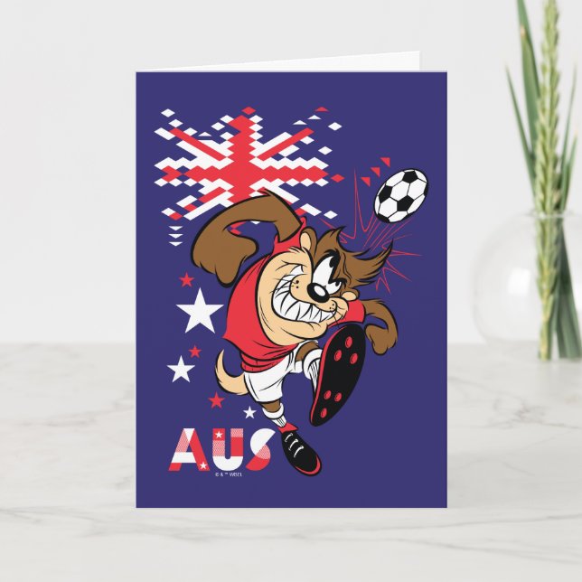 Carte Équipe Australie de Football Graphique TAZ™ (Devant)