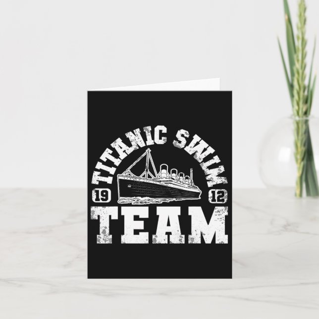 Carte Équipe De Baignade Titanique - Baignade Amusante E (Devant)