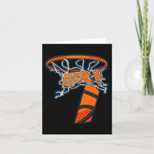 Carte Équipe de basket-ball amusante Ventilateur sportif