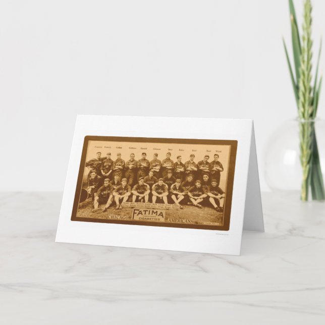 Carte Équipe de Chicago White Sox 1913 (Devant)