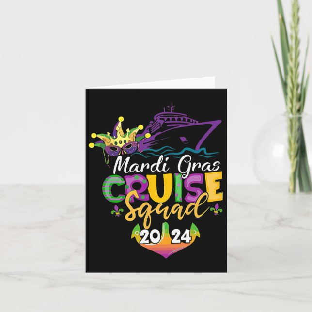 Carte Équipe de croisière Mardi Gras (Devant)