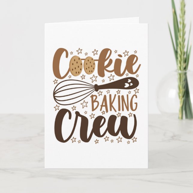 Carte Équipe de cuisson de biscuits amusants (Devant)