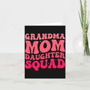 Carte Équipe de grand-mère, maman et fille, famille asso