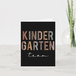 Carte Équipe De Jardin D'Enfants Bonjour Ck À L'Apprécia