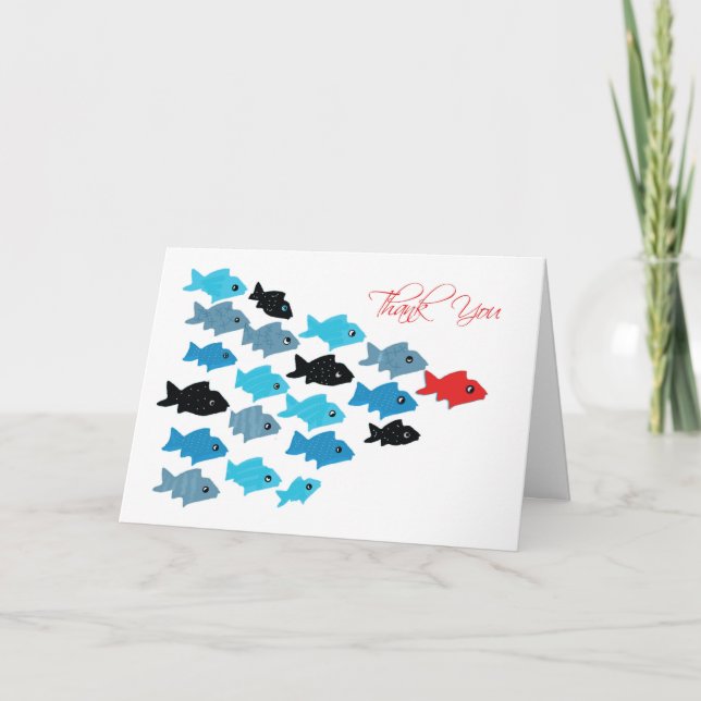 Carte Équipe de Merci Entraînez du poisson après le chef (Devant)