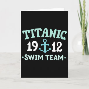 Carte Équipe de natation du Titanic 1912 Navire de crois