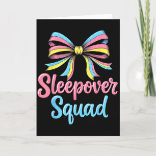 Carte Équipe de soirée pyjama Sleeve Coquette Anniversai