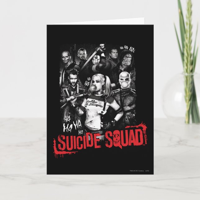 Carte Équipe de suicide | Grunge Group Photo (Devant)