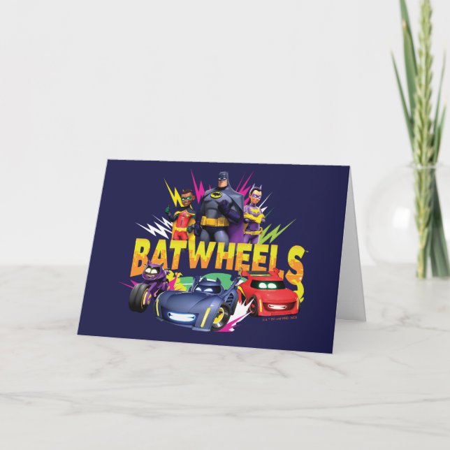 Carte Équipe de superhéros Batwheel™ (Devant)