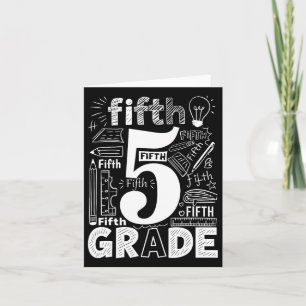 Carte Équipe de typographie 5e année Professeur de cinqu