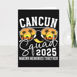 Carte Équipe de vacances à Cancun 2025 Vacances familial