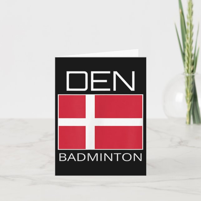 Carte Équipe du Danemark de Badminton Athlète danoise De (Devant)