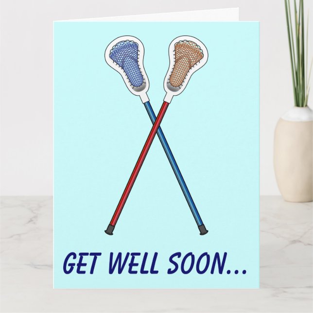 Carte Équipe Get Well Équipe Lacrosse (Devant)