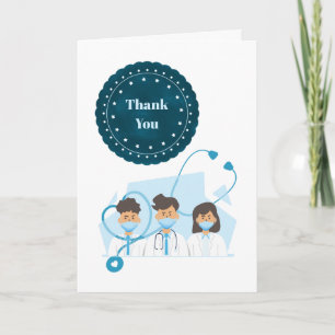 Carte équipe médicale Merci