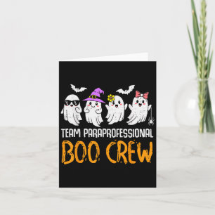 Carte Équipe Paraprofessionnelle Bow Crew Ghost Hallowee