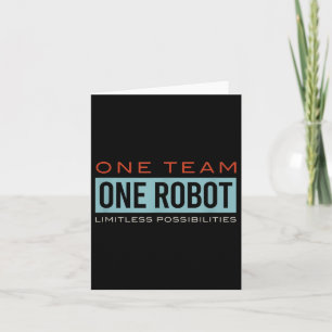 Carte Équipe Robotique Motivationniste, Club Robotique, 