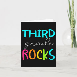Carte Équipe Rocks de 3e année Enseignant de 3e année