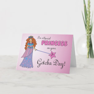 Carte ęr Gotcha jour, princesse d'anniversaire