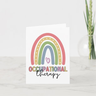 Carte ergothérapie OT Thérapiste Arc-en-ciel