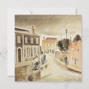 Carte Eric Ravilious - Village Street, fine art