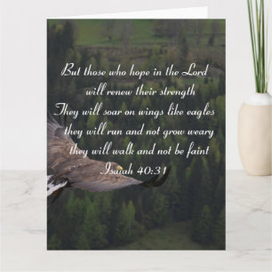 Carte Ésaïe 40:31 - Ils Seront Tournés Sur Des Ailes Com