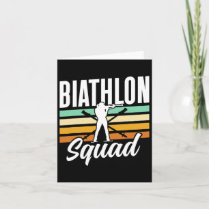 Carte Escadron de biathlon Biathlète Biathlète Sports