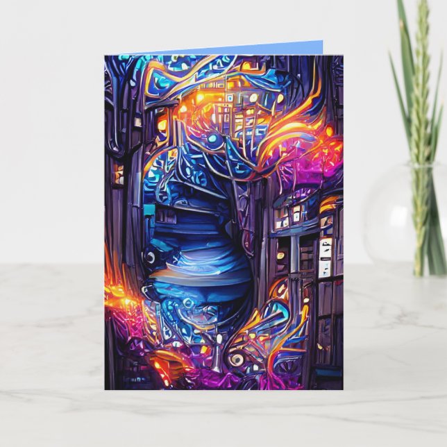 Carte Escalier d'Imaginaire coloré (Devant)