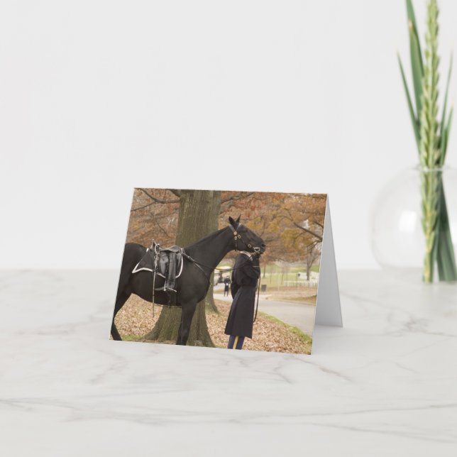 Carte Escorte Riderless de cheval (Devant)