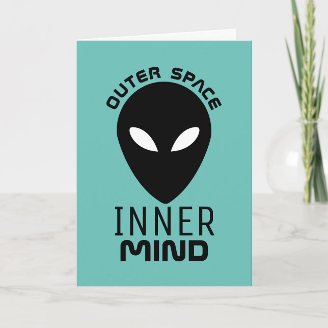 Carte Espace Extérieur Inner Mind, Alien Extraterrestre (Devant)