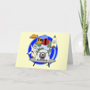 Carte Espace extra-atmosphérique 1er anniversaire T-shir
