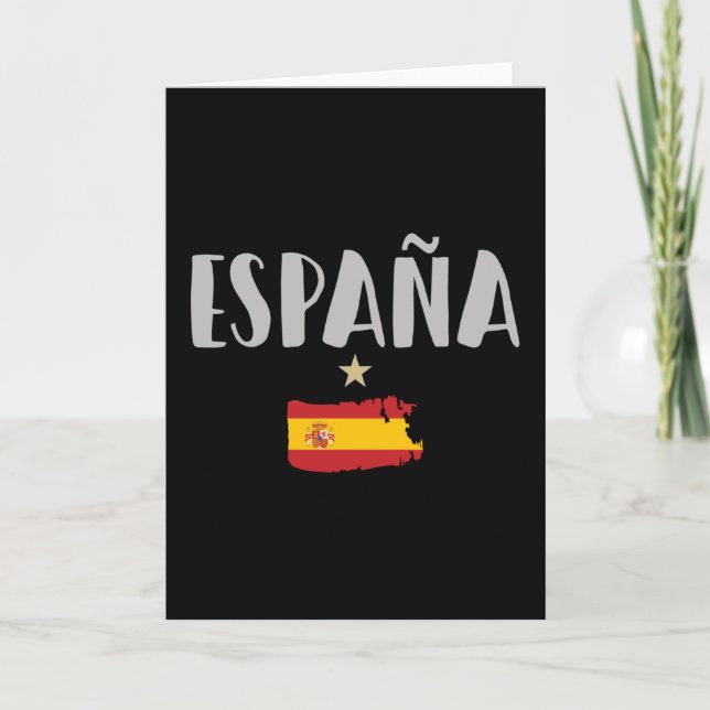 Carte Espagne Football Fan Shirt Drapeau (Devant)