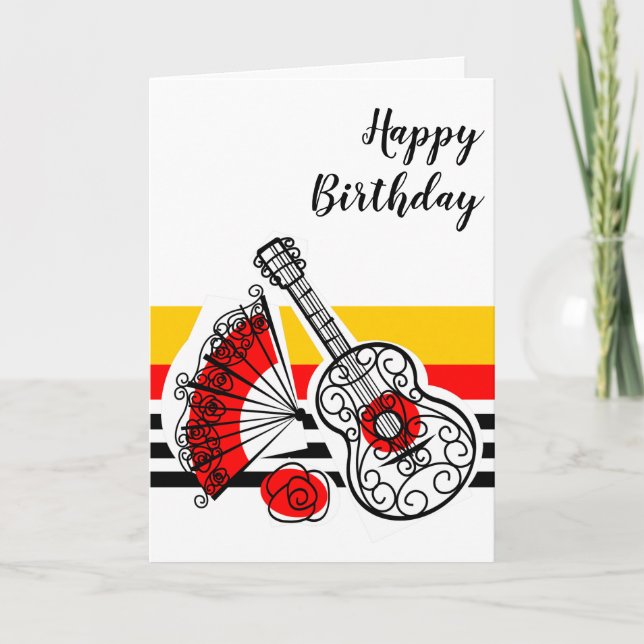 Carte Espagne Souvenirs Classic Strik Anniversaire (Devant)