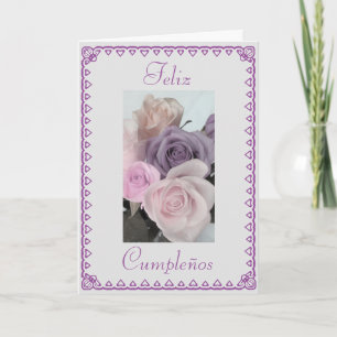 Carte Espagnol : Anniversaire Cumpleanos