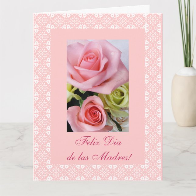 Carte Espagnol : Diamètre de las madres LARGE du jour de (Devant)