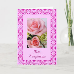 Carte Espagnol : Feliz Cumpleanos