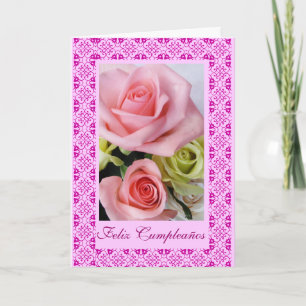 Carte Espagnol : Feliz Cumpleanos