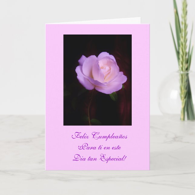 Carte Espagnol : Joyeux anniversaire / Feliz Cumpleanos  (Devant)