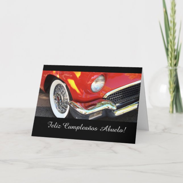 Carte Espagnol : L'anniversaire du grand-papa de (Devant)