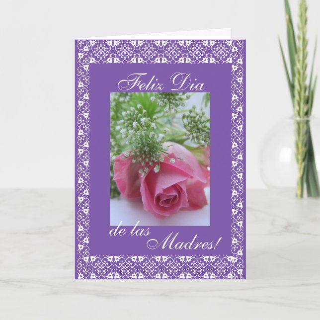 Carte Espagnol : Mother's day / Dia de las madres (Devant)