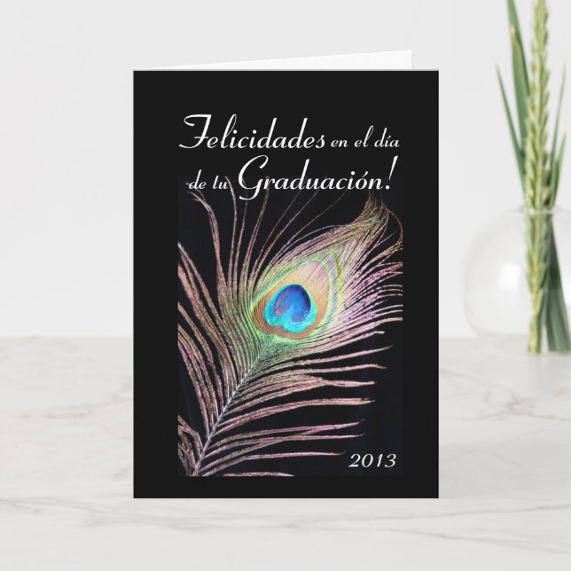Carte Espagnol : Obtention du diplôme Graduacion/2013 (Devant)