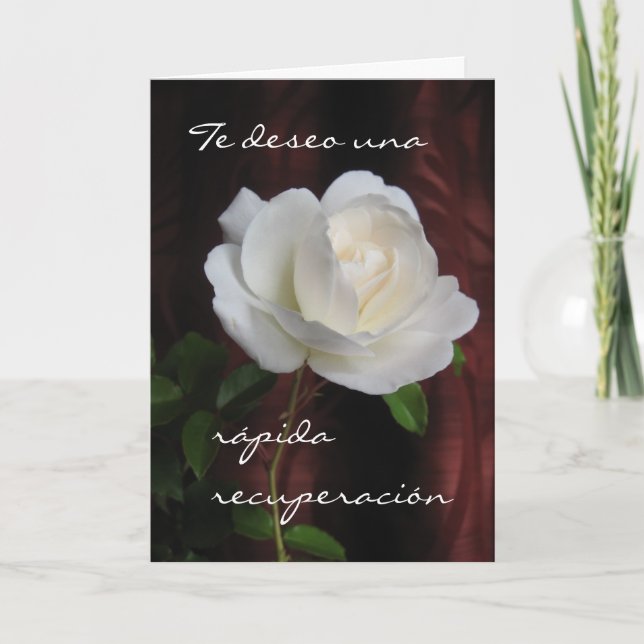Carte Espagnol : Recuperación/Get Well Bientôt (Devant)