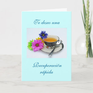 Carte Espagnol : Recuperación- taza de té / Bien se débr